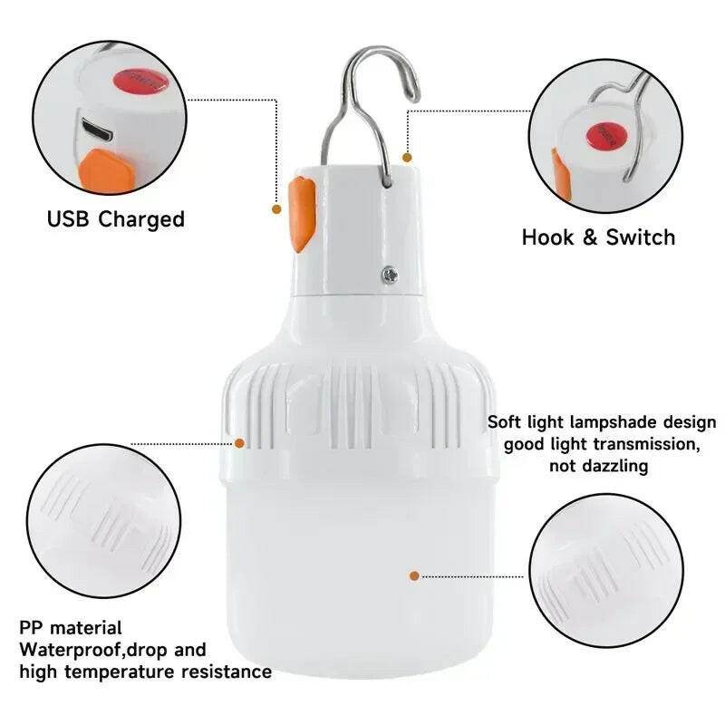 LumaCamp™ Camping Light - LED Rechargeable - Savor Collective Inc.