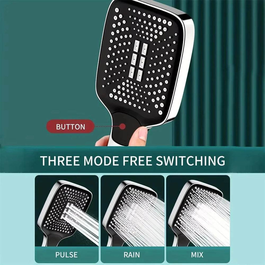 AquaFlow™ Shower Head - 3-Mode Adjustable - Savor Collective Inc.