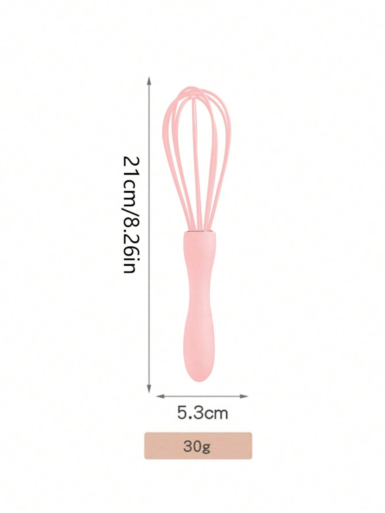 1Pc Kitchen Small Tool Silicone Egg Beater Whisk Egg Mixer, White - Savor Collective Inc.