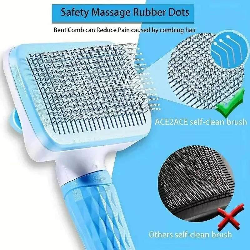 SavorPaws™ Grooming Brush - Gentle Deshedding - Savor Collective Inc.