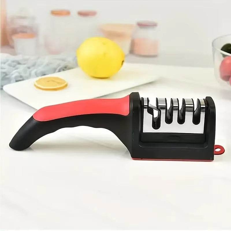 SharpMaster™ 3-Stage Knife Sharpener – Professional Kitchen Tool - Savor Collective Inc.
