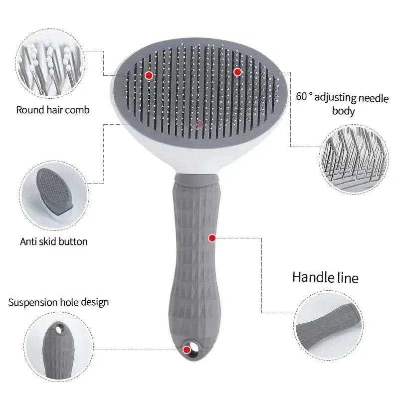 FluffAway™ Pet Brush - Self-Cleaning - Savor Collective Inc.