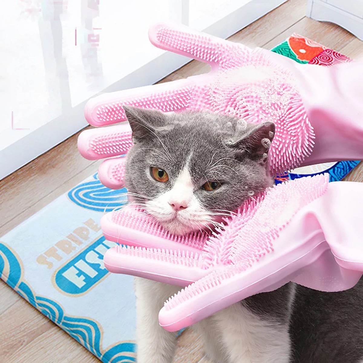 ScrubPaws™ Grooming Gloves - Multi-Purpose - Savor Collective Inc.