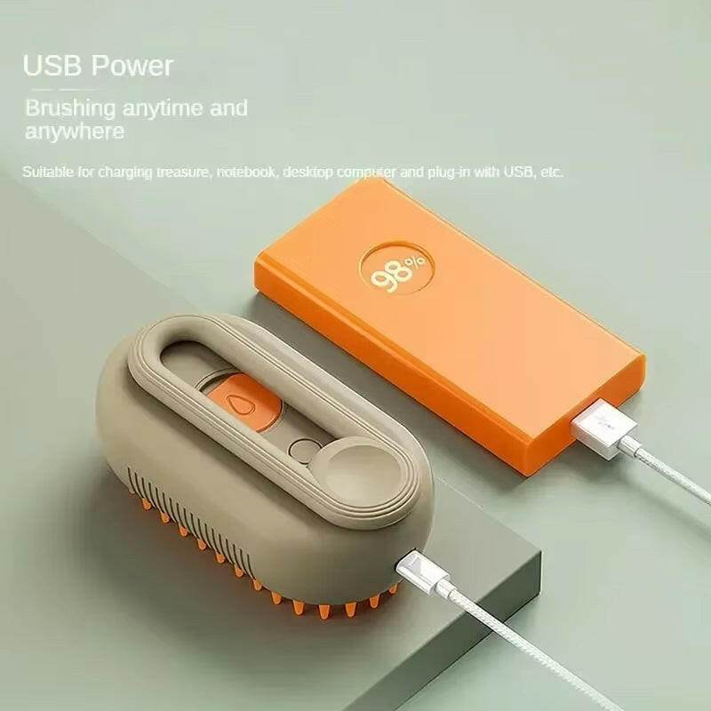 SteamyPaws™ Pet Brush - Steam Massage - Savor Collective Inc.