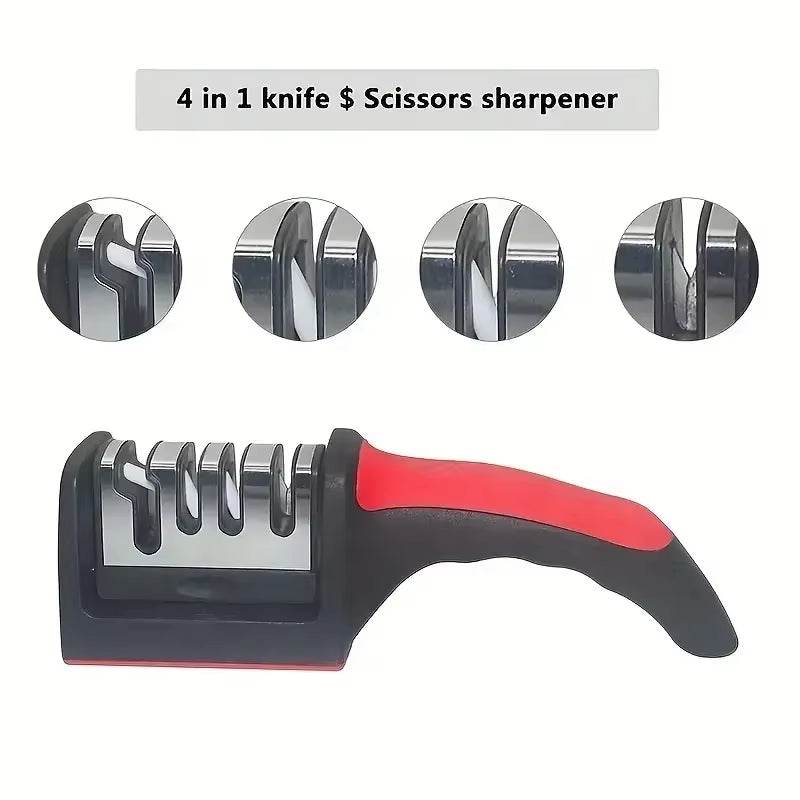 SharpMaster™ 3-Stage Knife Sharpener – Professional Kitchen Tool - Savor Collective Inc.