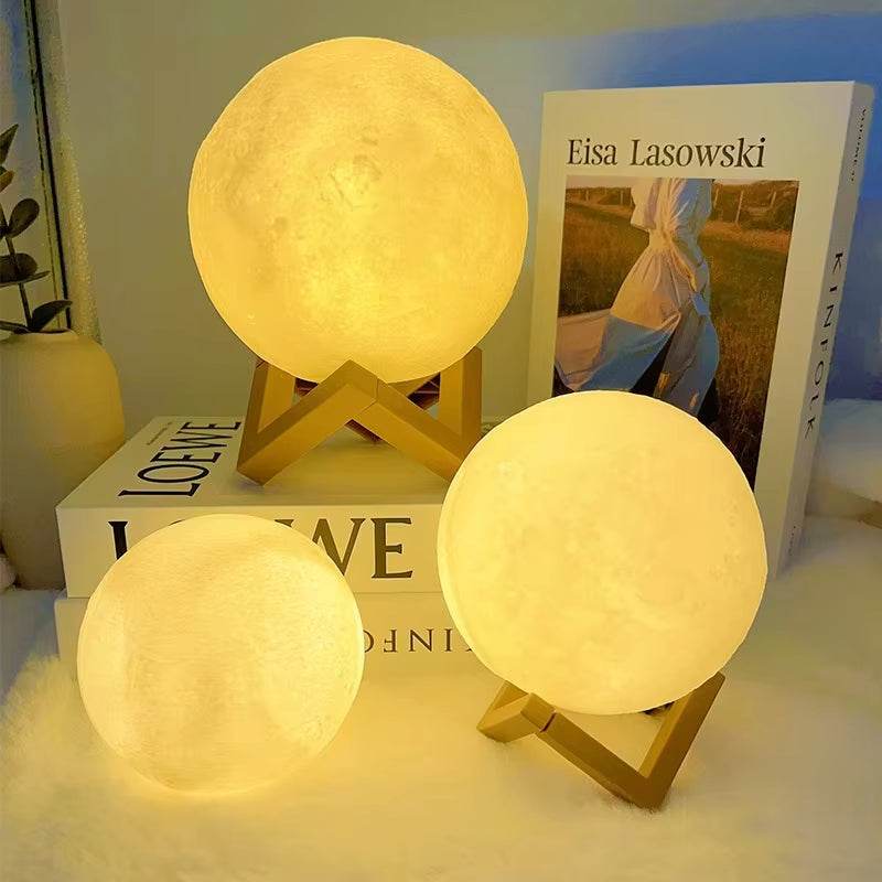 LunaGlow™ Night Light - 3D Moon LED - Savor Collective Inc.