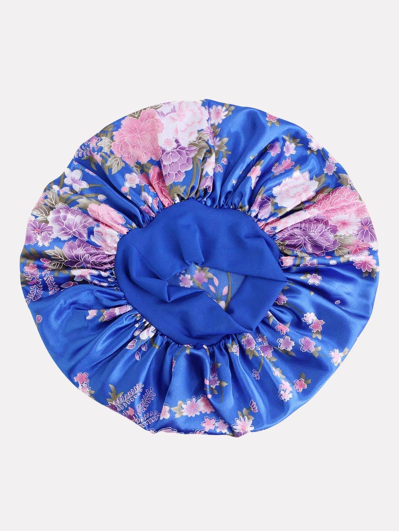 Floral Print Hair Bonnet - Savor Collective Inc.