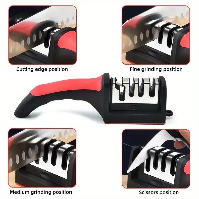 SharpMaster™ 3-Stage Knife Sharpener – Professional Kitchen Tool - Savor Collective Inc.