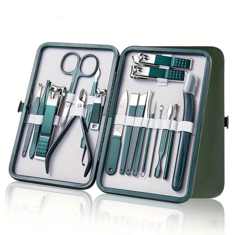 ProTrim™ Manicure Set - 18-Piece Steel - Savor Collective Inc.