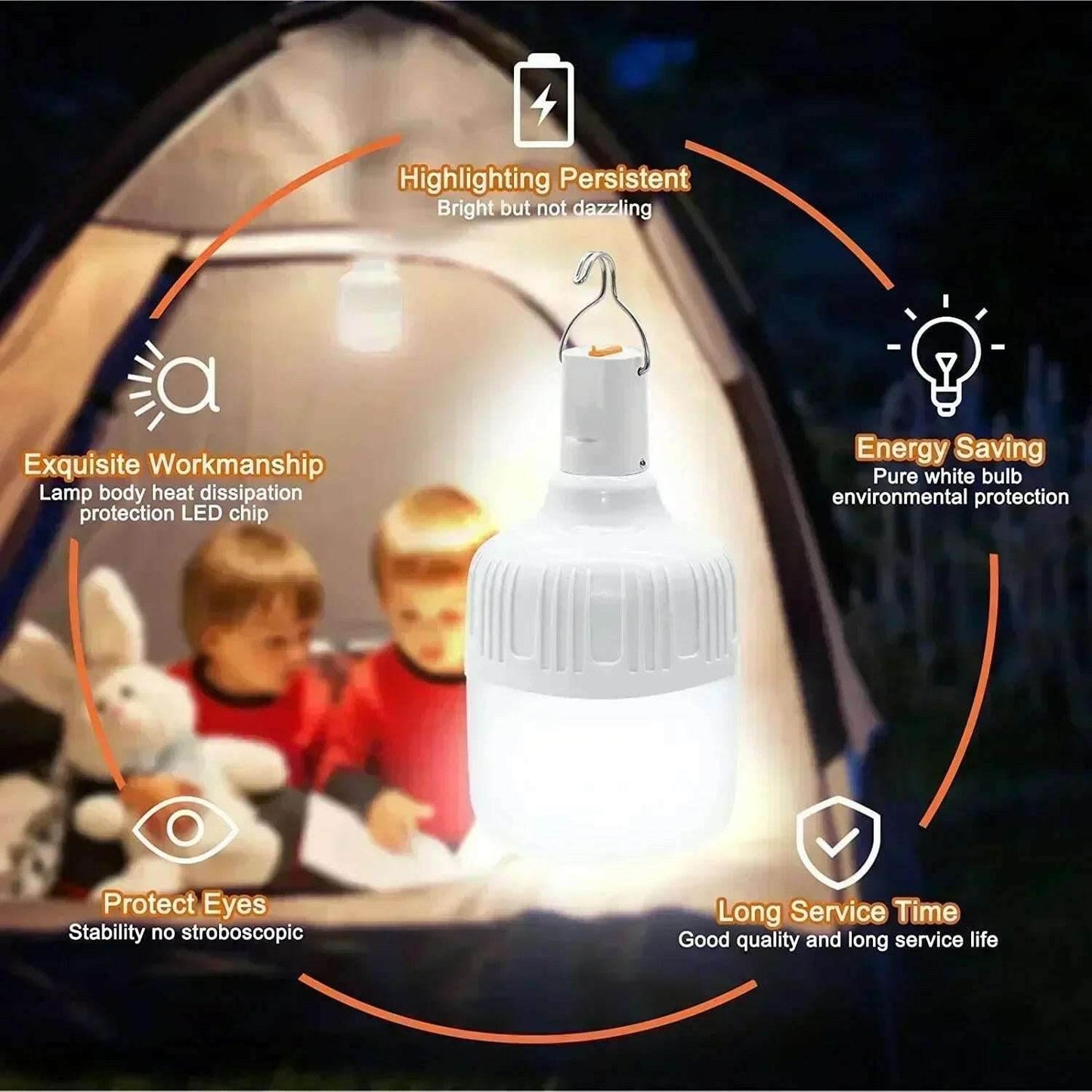 LumaCamp™ Camping Light - LED Rechargeable - Savor Collective Inc.