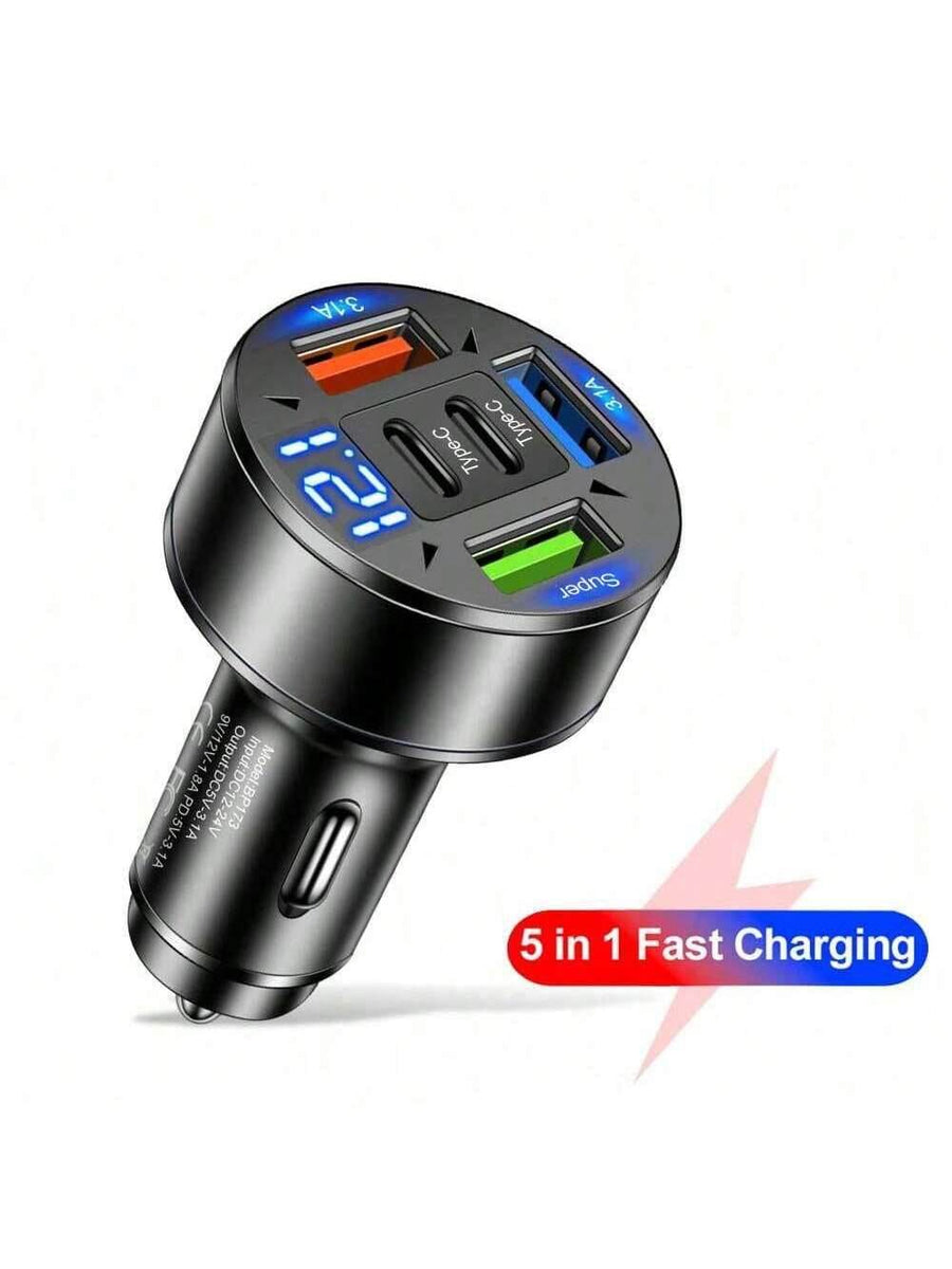 ChargePro™ Car Charger - 100W 5-Port USB-C - Savor Collective Inc.