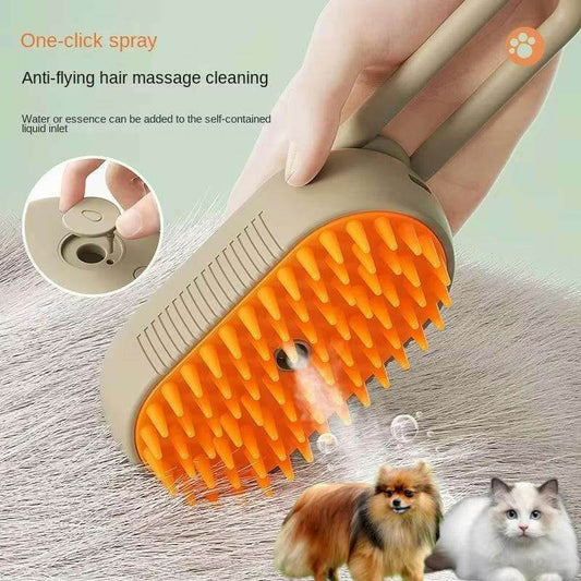 SteamyPaws™ Pet Brush - Steam Massage - Savor Collective Inc.