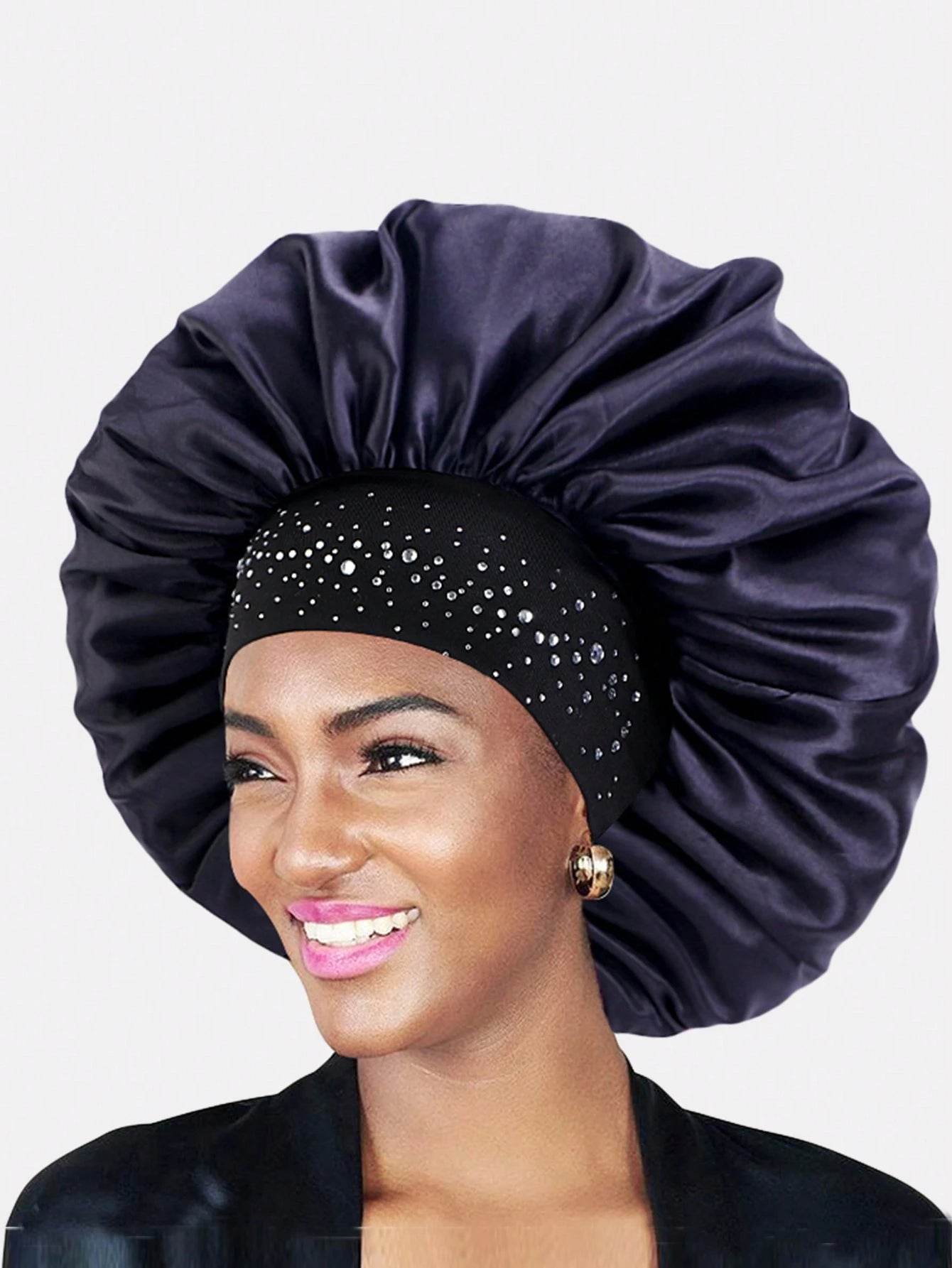 Floral Print Hair Bonnet - Savor Collective Inc.