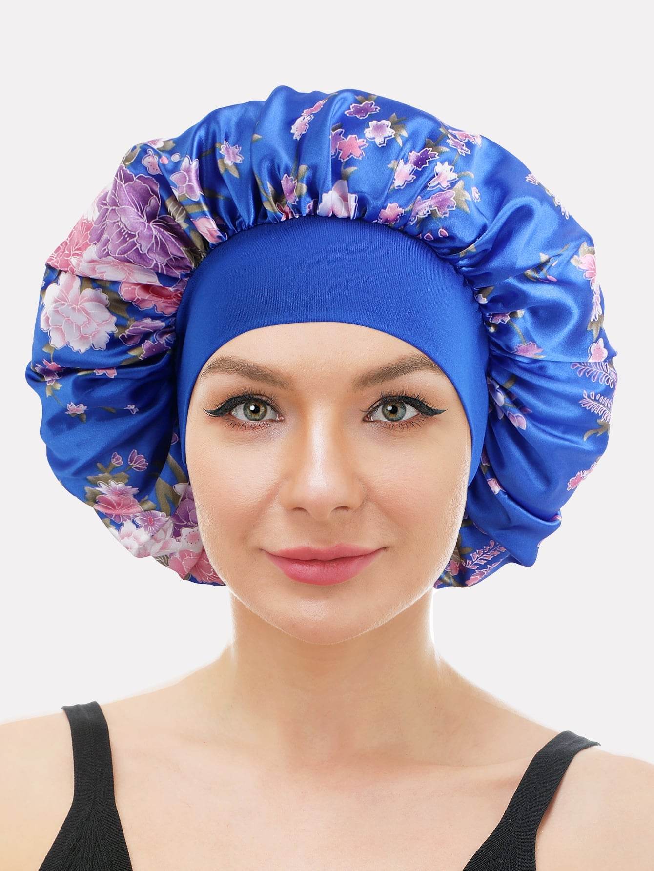 Floral Print Hair Bonnet - Savor Collective Inc.