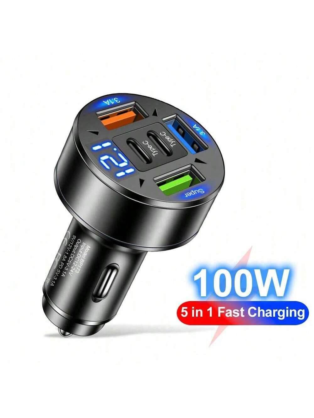 ChargePro™ Car Charger - 100W 5-Port USB-C - Savor Collective Inc.