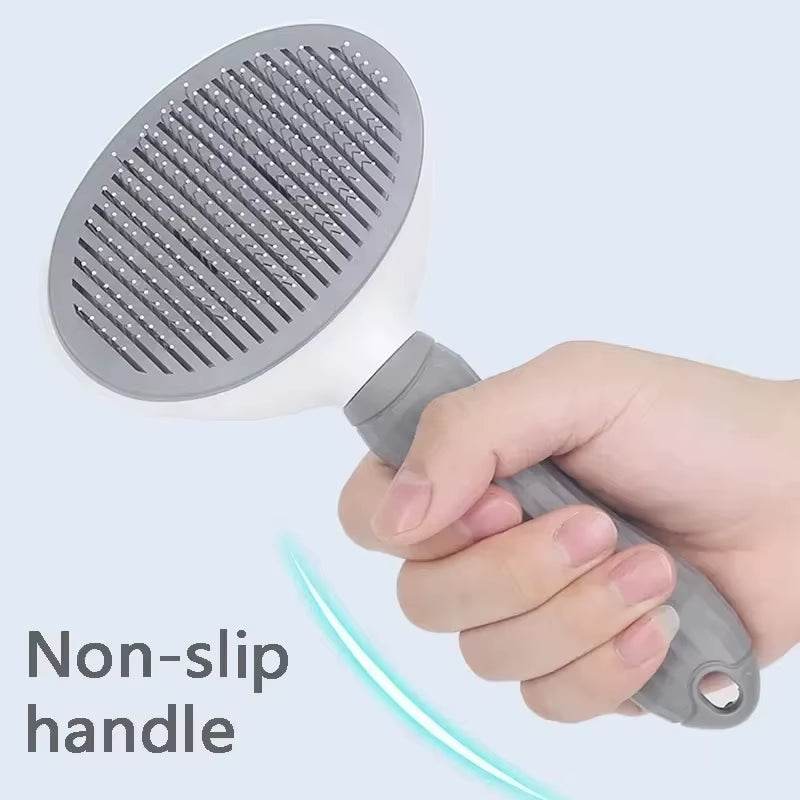 GroomEase™ Pet Brush - Self-Cleaning - Savor Collective Inc.