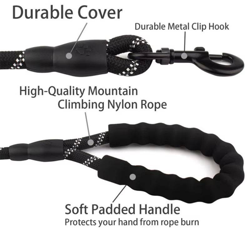 SafeWalk™ Dog Leash - Reflective Heavy Duty - Savor Collective Inc.