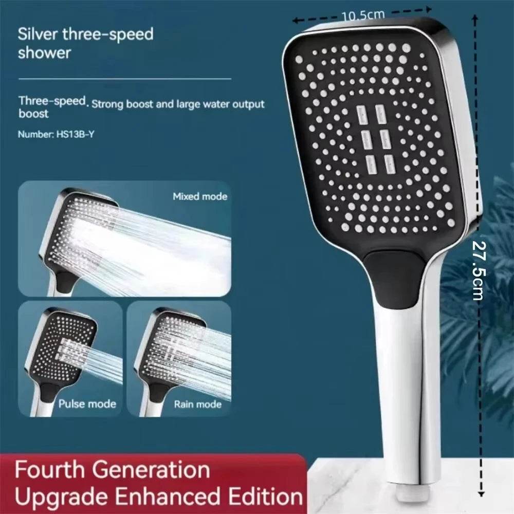 AquaFlow™ Shower Head - 3-Mode Adjustable - Savor Collective Inc.