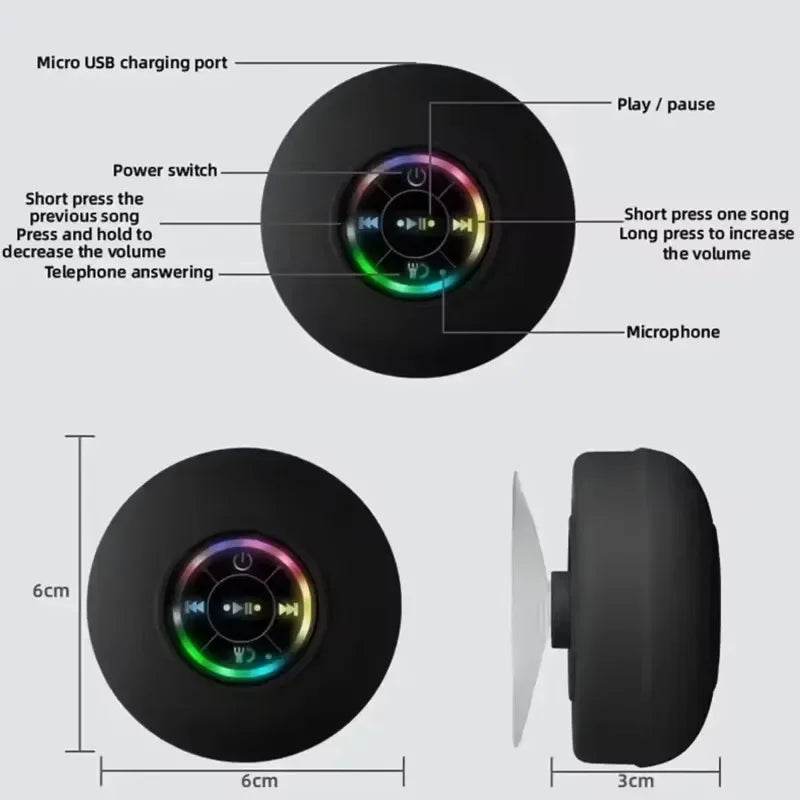 Waterproof Bluetooth Speaker - Shower - Savor Collective Inc.