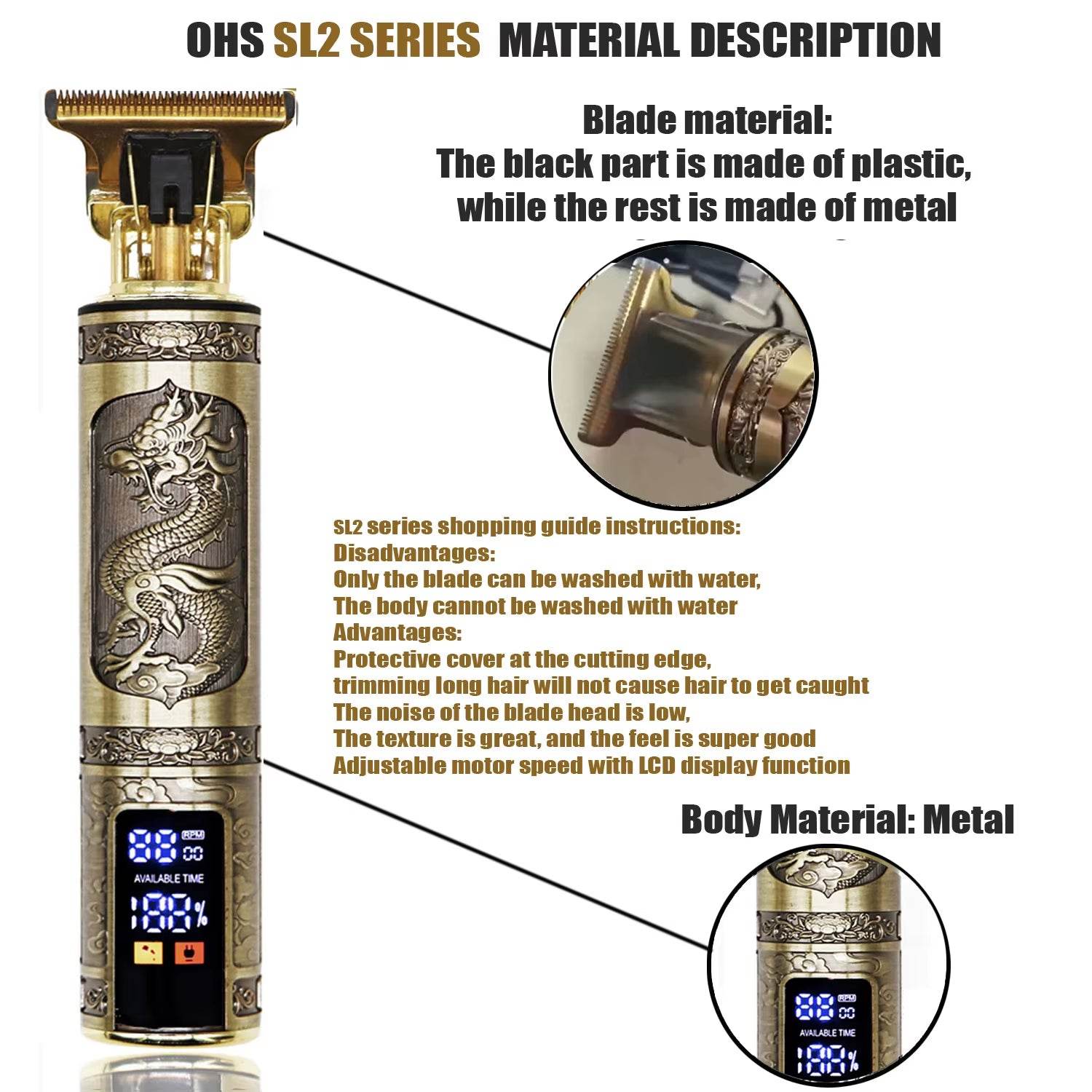 BarberPro™ Hair Clipper - T9 Electric - Savor Collective Inc.