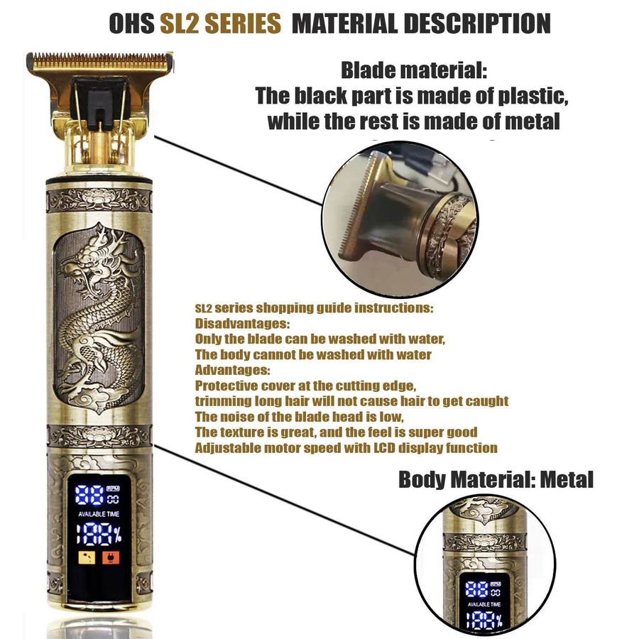 BarberPro™ Hair Clipper - T9 Electric - Savor Collective Inc.