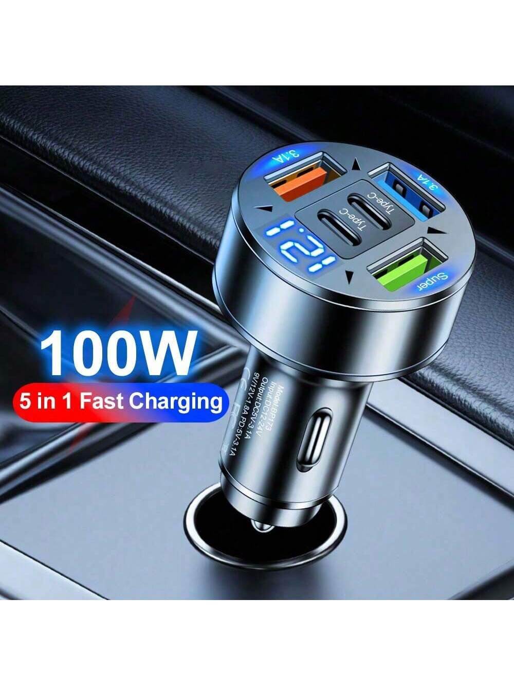 ChargePro™ Car Charger - 100W 5-Port USB-C - Savor Collective Inc.